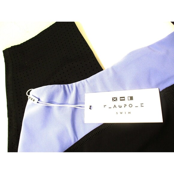 Flagpole Swim Women's Copeland Athletic Leggings Pants Sz L 185 Periwinkle black - Picture 3 of 7